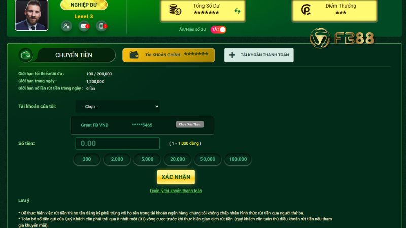 Rút tiền FB88 - An toàn, minh bạch và nhanh gọn