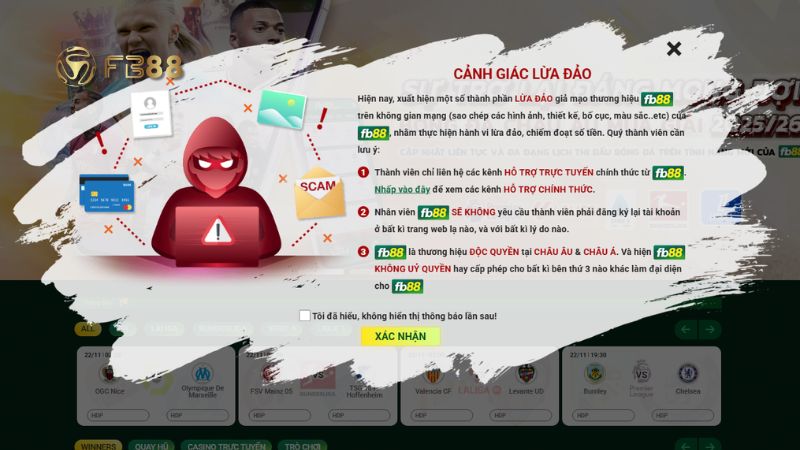 Cánh giác tình trạng lừa đảo khi đăng ký tài khoản FB88